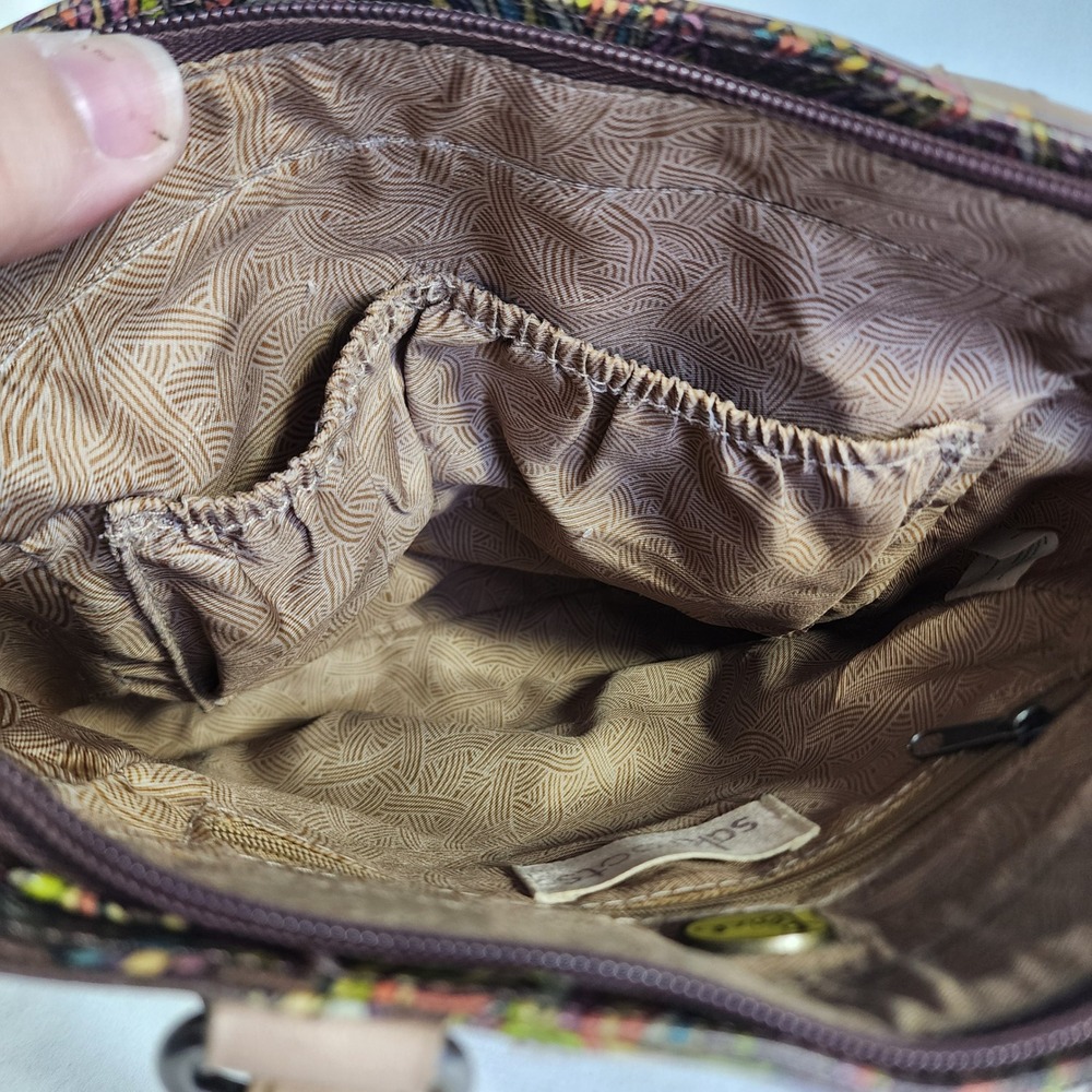 Sakroots Womens Mini Tote Hand Bag Purse Coated Canvas Bird‎ Print *NO STRAP - Picture 4 of 16